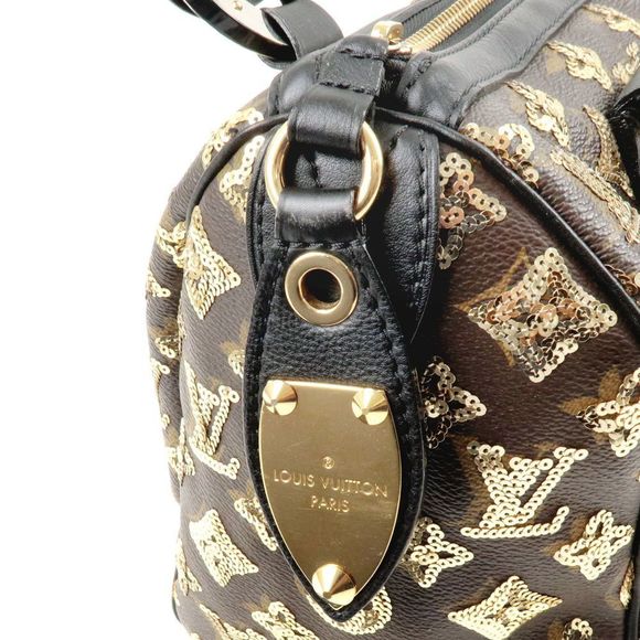 Louis Vuitton Monogram Eclipse Speedy Mini Boston Bag Noir - Picture 7 of 8